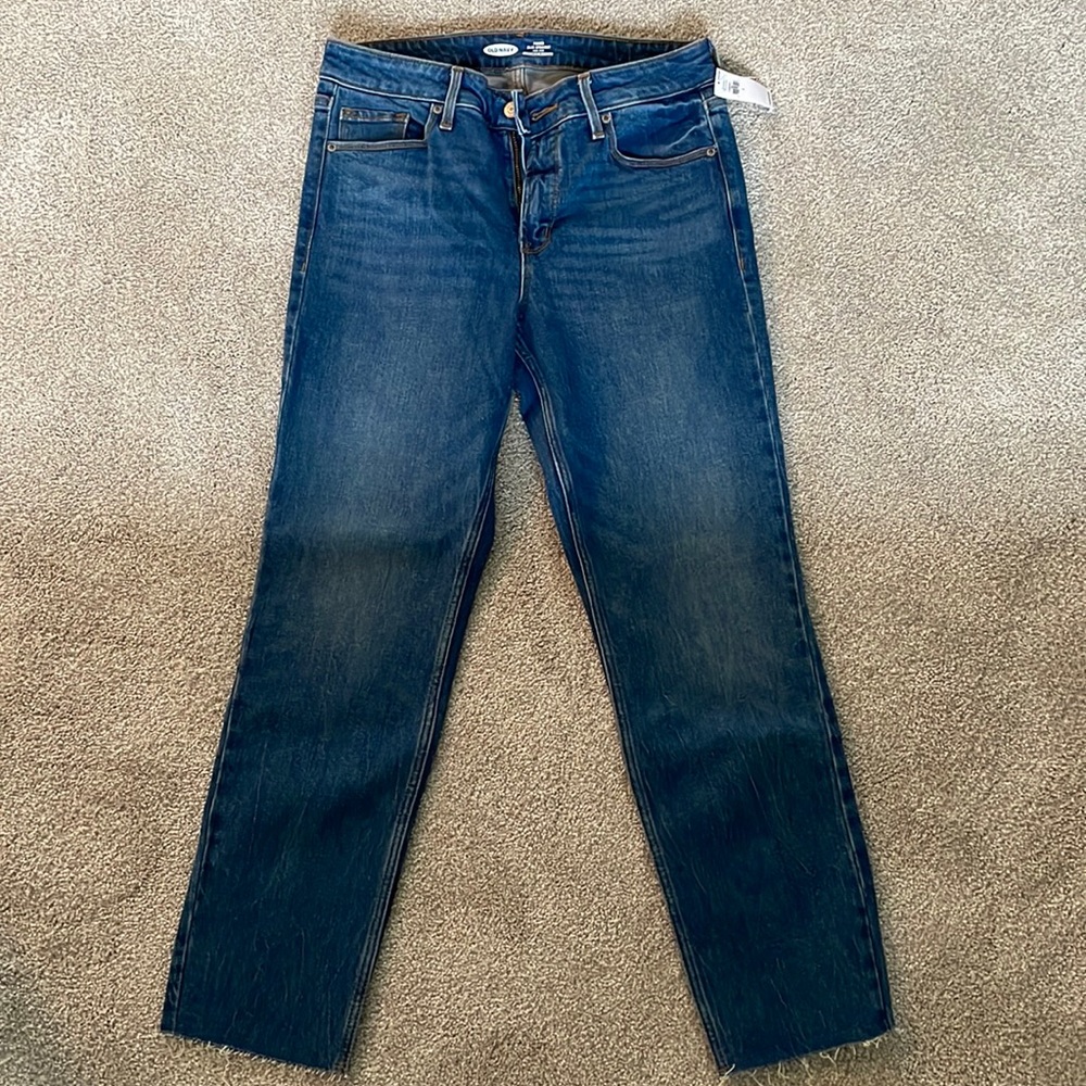 Old Navy Power Slim Straight High Rise Jeans
